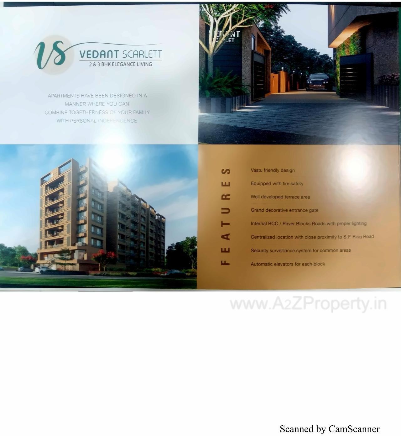  of real estate project Vedant Scarlett located at Vastral, Ahmedabad, Gujarat