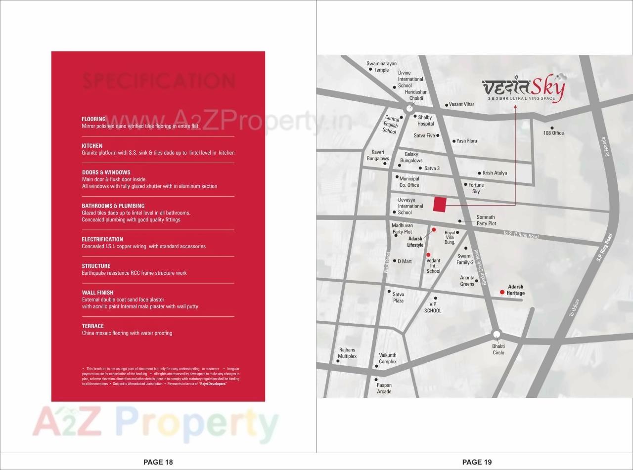  of real estate project Vedant Sky located at Nikol, Ahmedabad, Gujarat