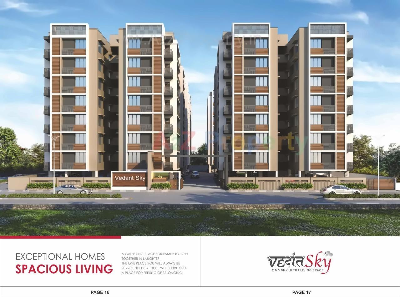 3D Elevation of real estate project Vedant Sky located at Nikol, Ahmedabad, Gujarat