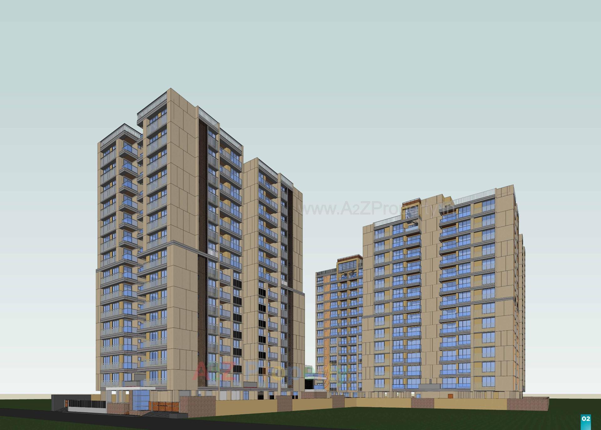 3D Elevation of real estate project Vedkalp located at Vastral, Ahmedabad, Gujarat