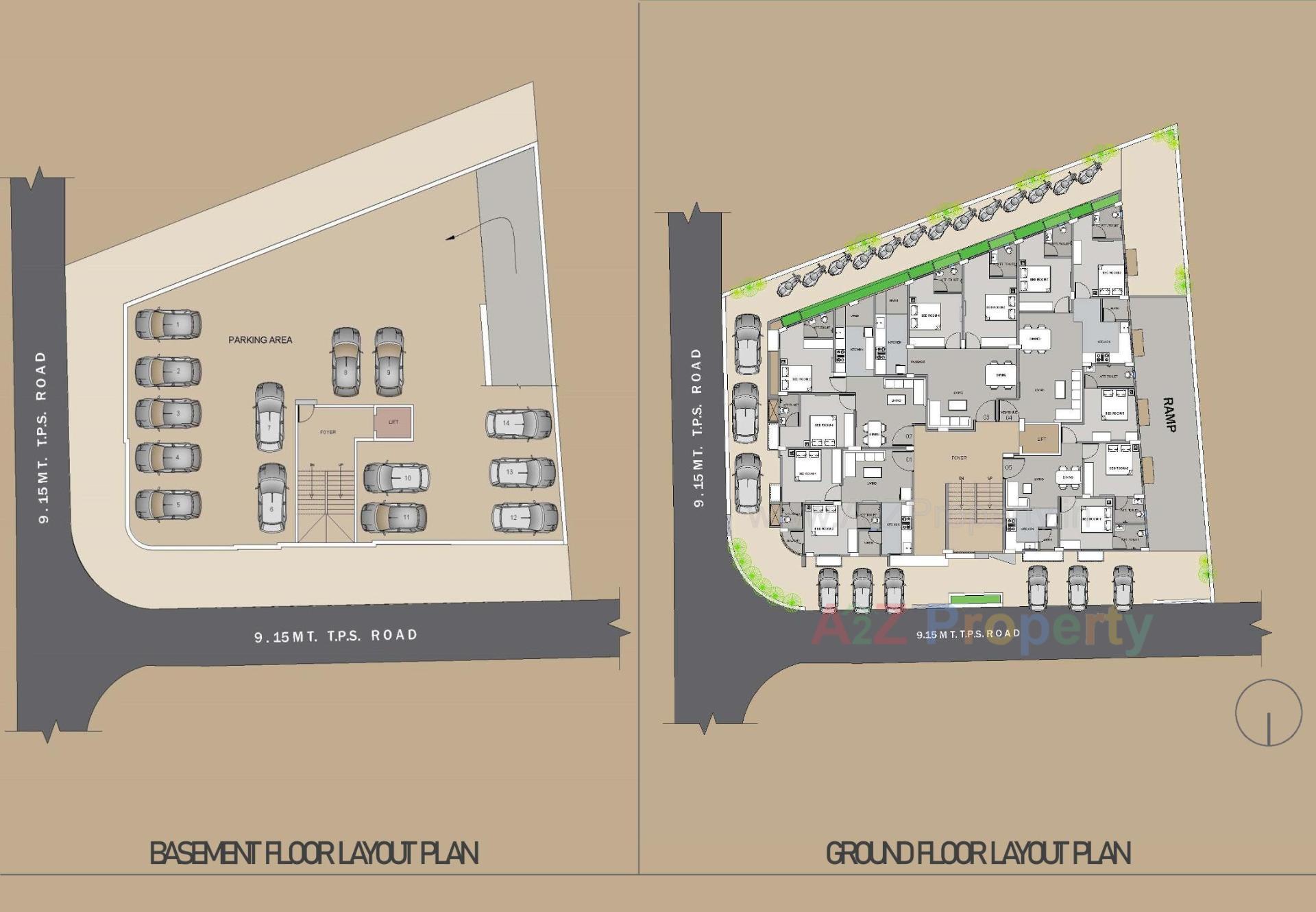 Layout of real estate project Veer Elegance located at Chhadavad, Ahmedabad, Gujarat