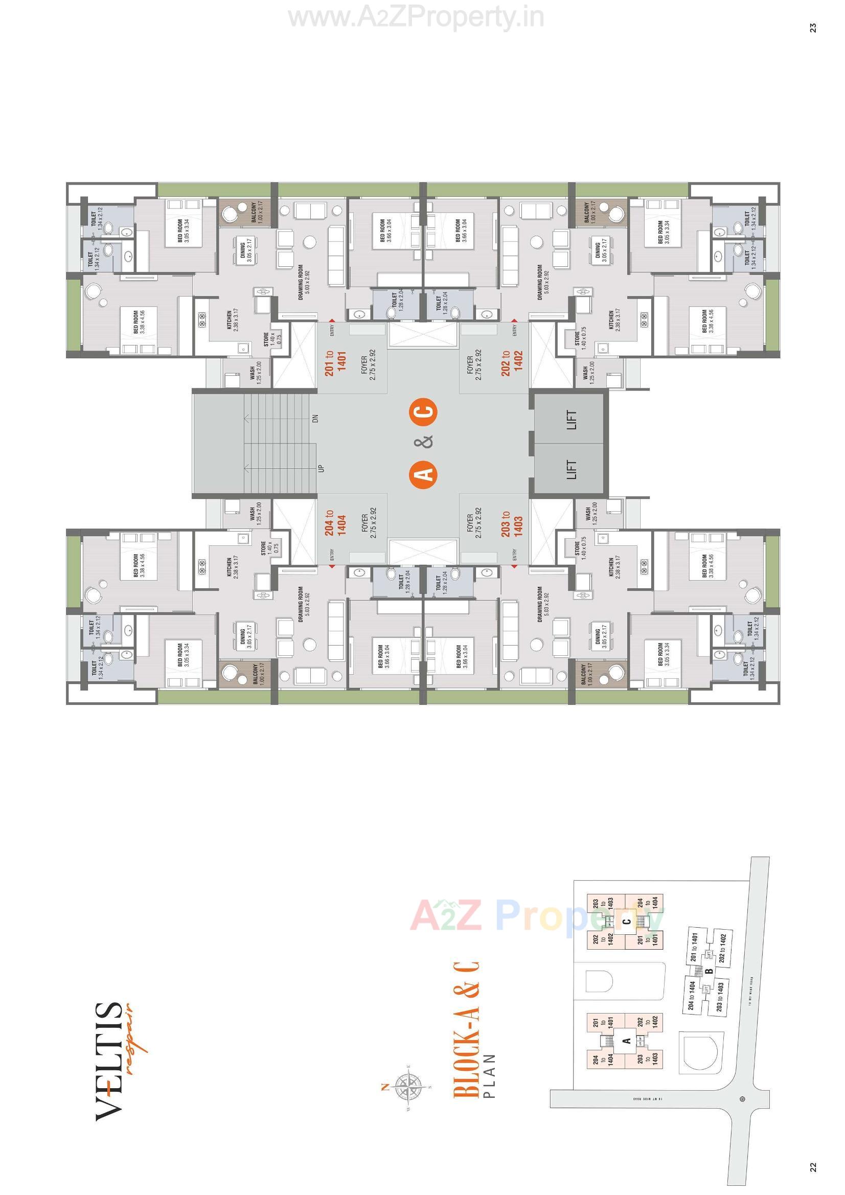 Layout of real estate project Veltis Respair located at Khoraj, Ahmedabad, Gujarat