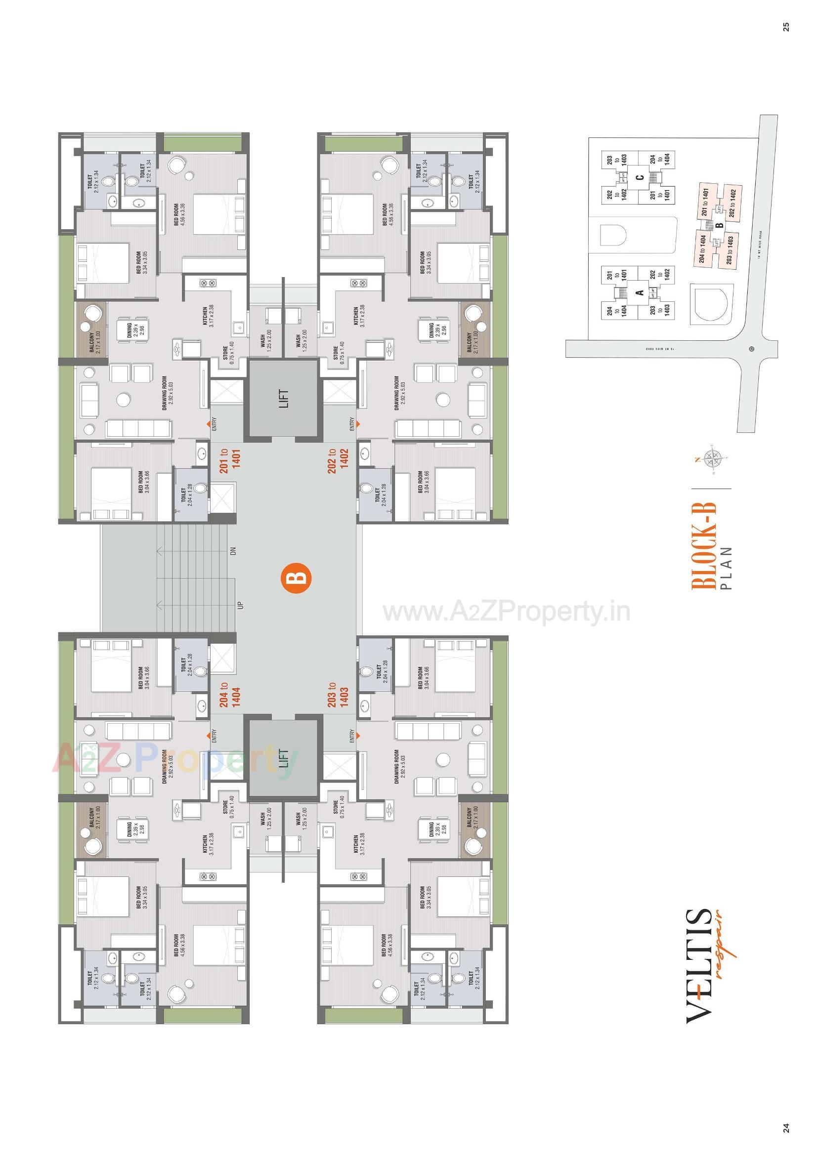 Layout of real estate project Veltis Respair located at Khoraj, Ahmedabad, Gujarat