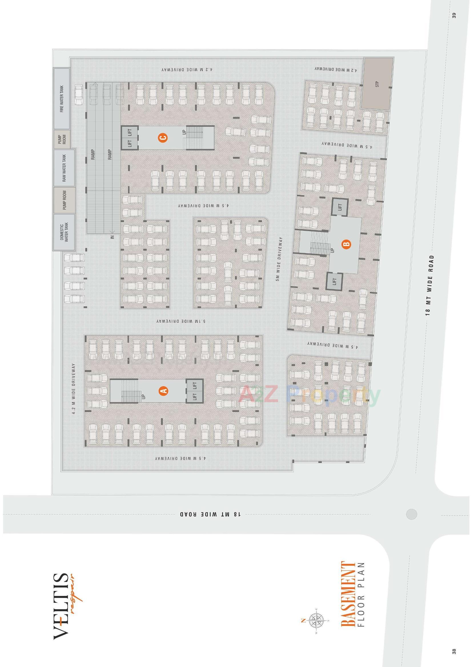 Layout of real estate project Veltis Respair located at Khoraj, Ahmedabad, Gujarat