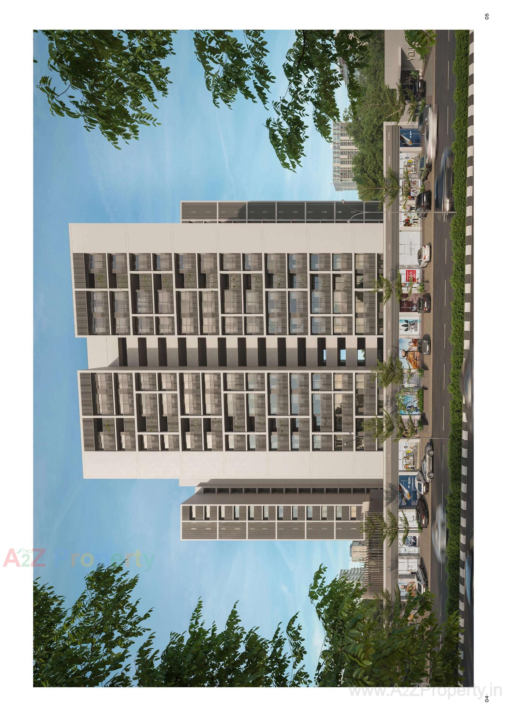 3D Elevation of real estate project Veltis Respair located at Khoraj, Ahmedabad, Gujarat