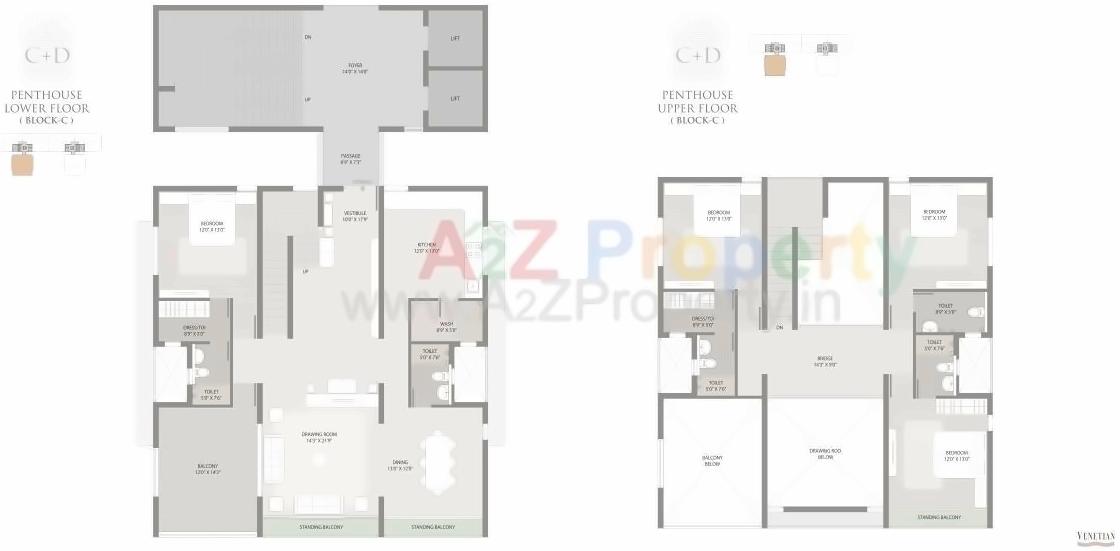 Layout of real estate project Venetian located at Khanpur, Ahmedabad, Gujarat