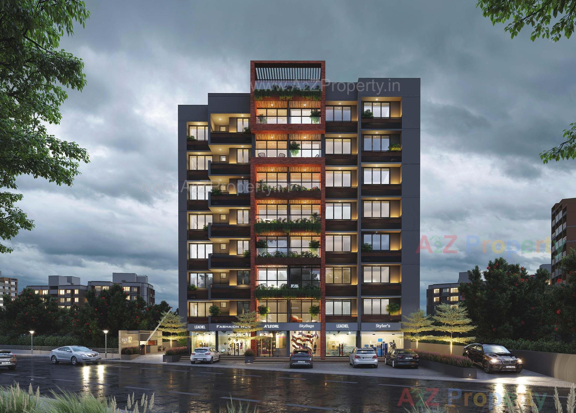 3D Elevation of real estate project Venue located at Shilaj, Ahmedabad, Gujarat