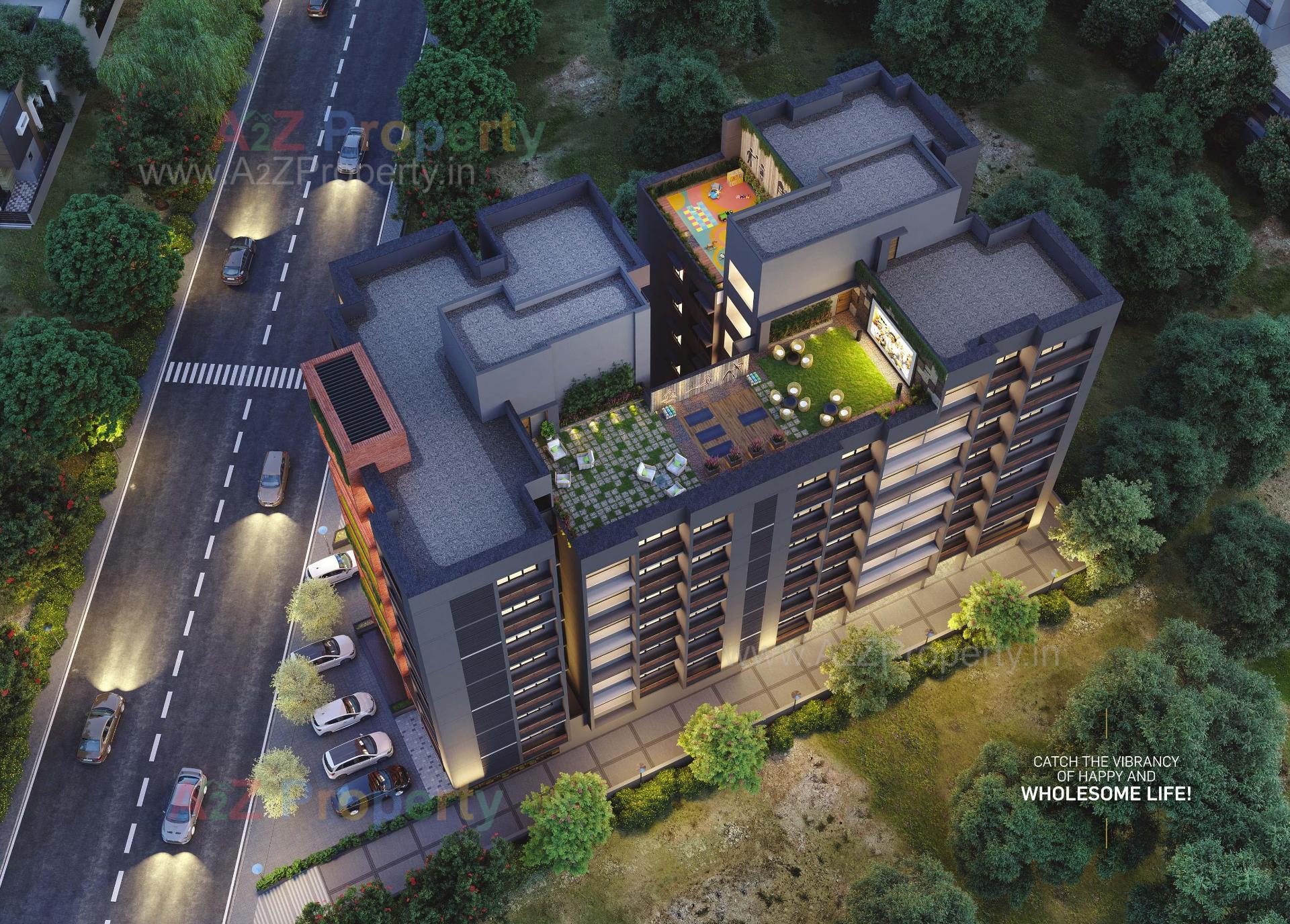 3D Elevation of real estate project Venue located at Shilaj, Ahmedabad, Gujarat