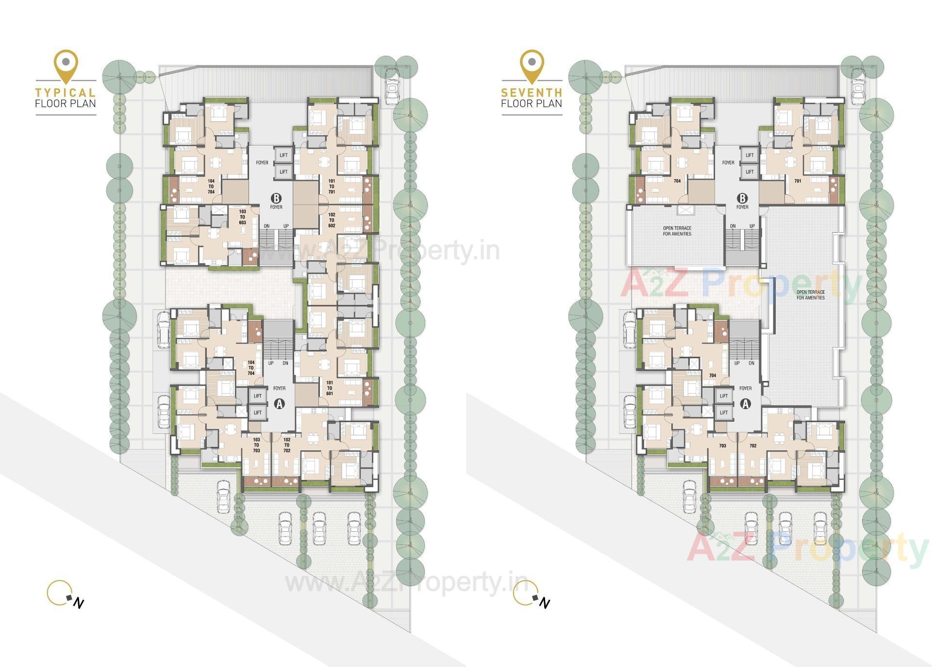 Layout of real estate project Venue located at Shilaj, Ahmedabad, Gujarat