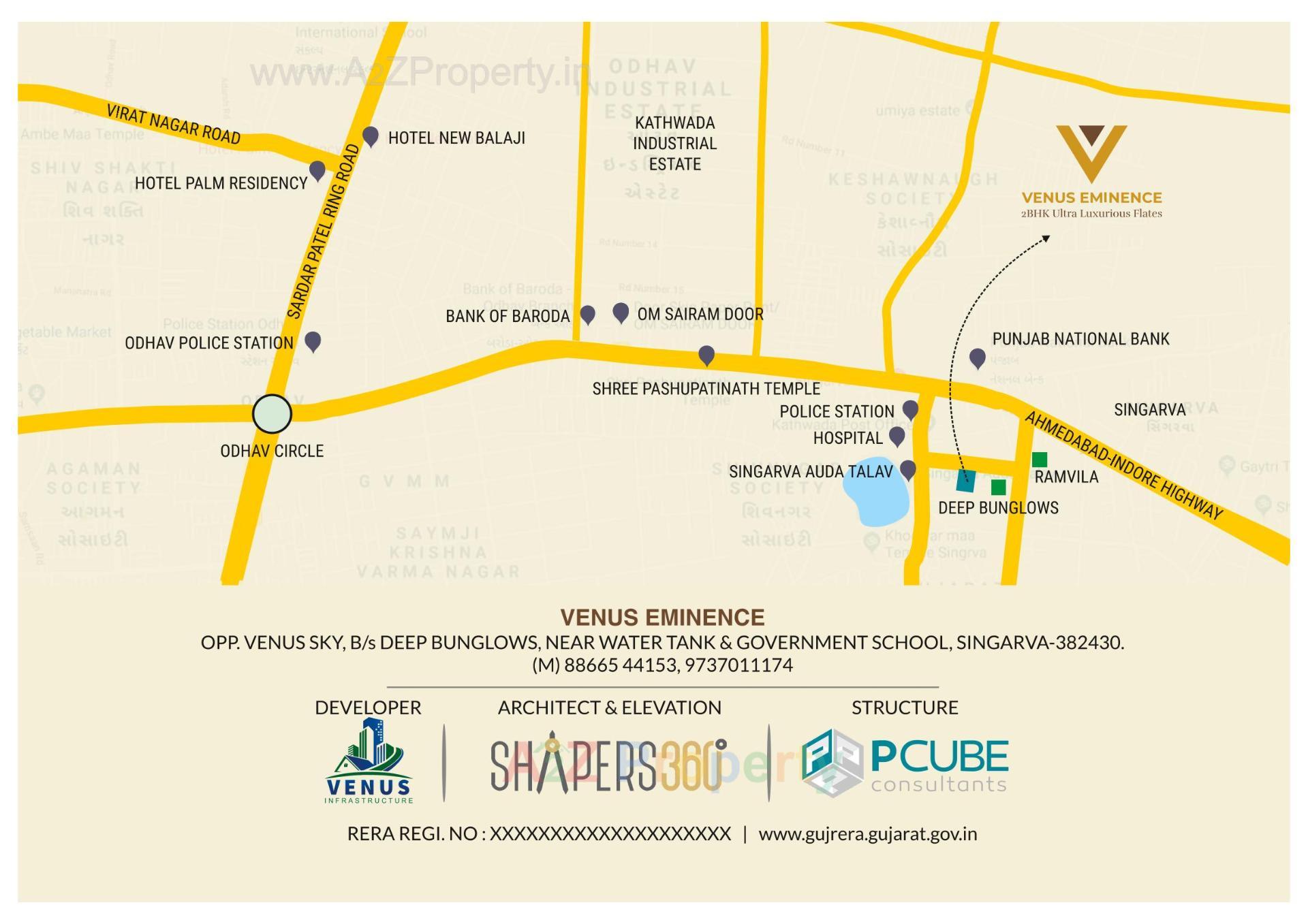  of real estate project Venus Eminence located at Singarva, Ahmedabad, Gujarat