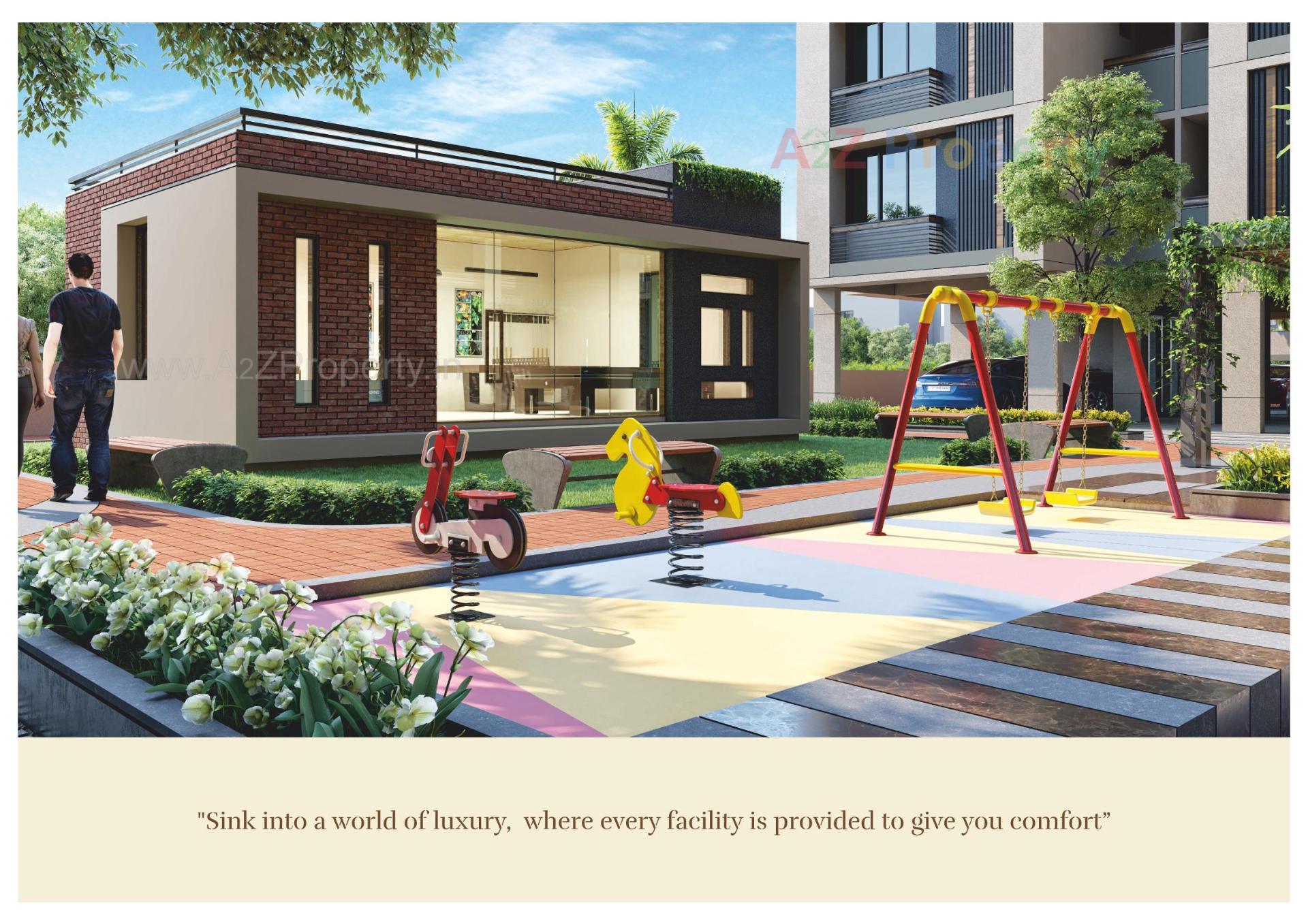 3D Elevation of real estate project Venus Eminence located at Singarva, Ahmedabad, Gujarat