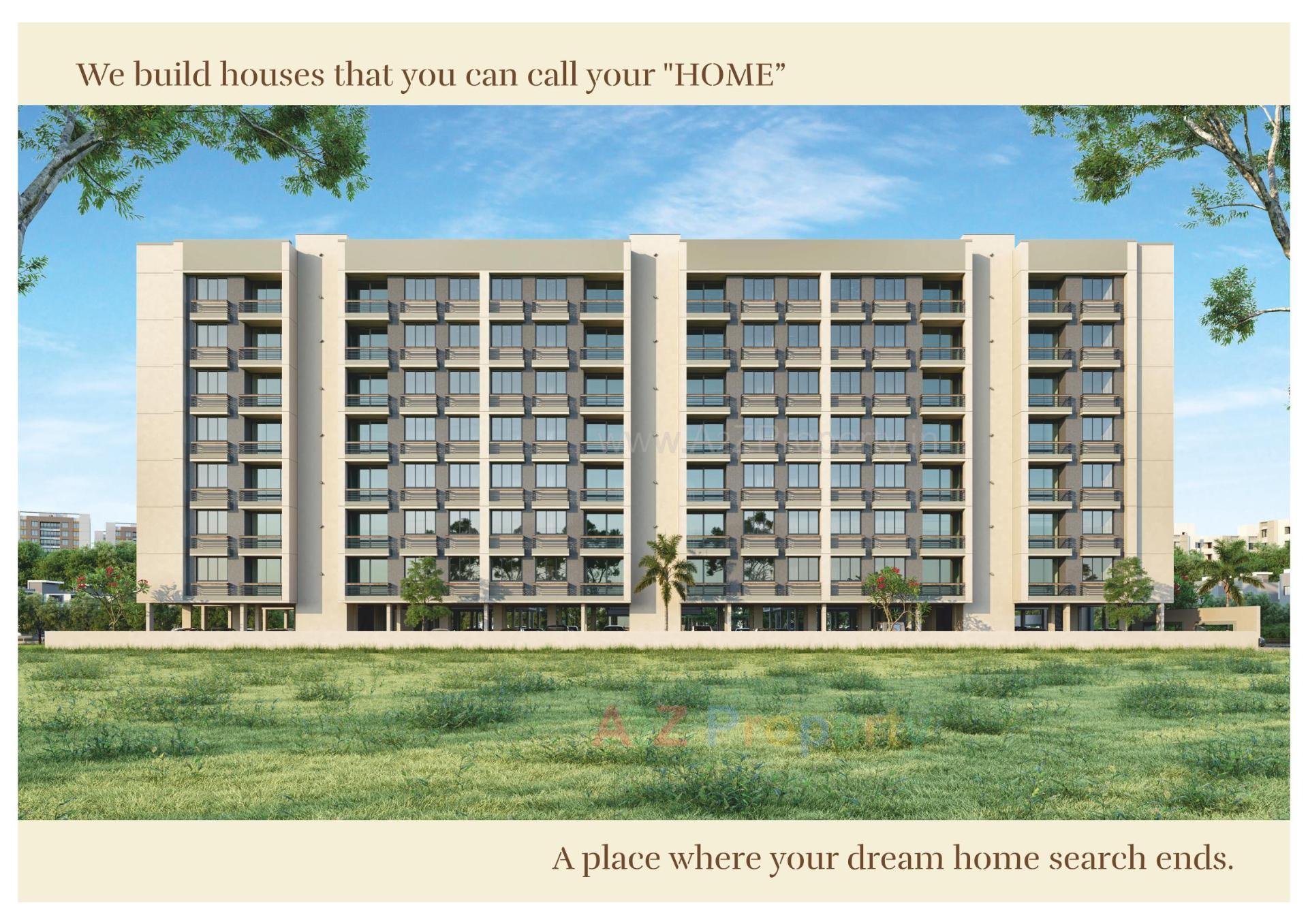 3D Elevation of real estate project Venus Eminence located at Singarva, Ahmedabad, Gujarat