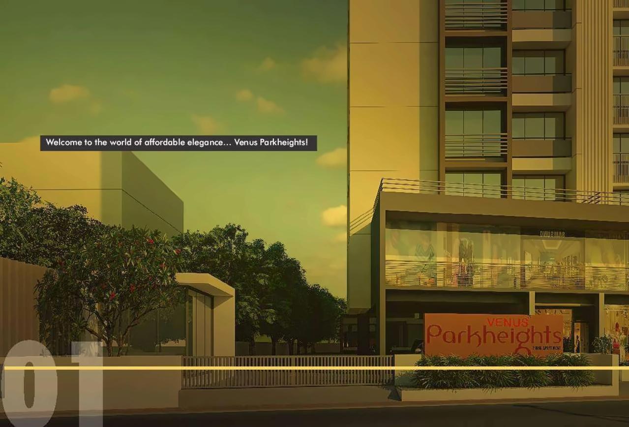3D Elevation of real estate project Venus Parkheights located at Gyaspur, Ahmedabad, Gujarat