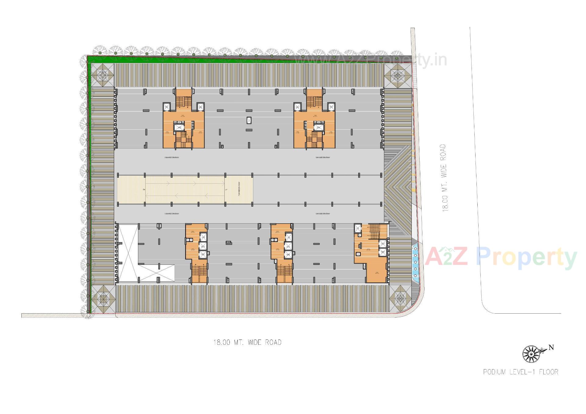 Layout of real estate project Venus Pashmina located at Bodakdev, Ahmedabad, Gujarat