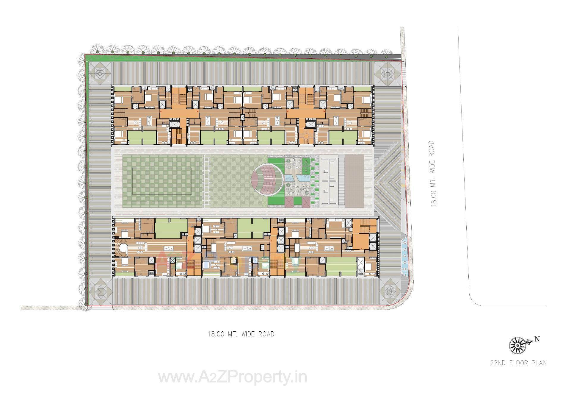 Layout of real estate project Venus Pashmina located at Bodakdev, Ahmedabad, Gujarat