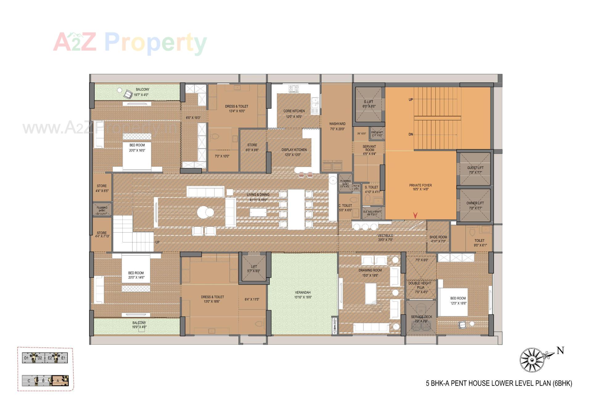 Layout of real estate project Venus Pashmina located at Bodakdev, Ahmedabad, Gujarat