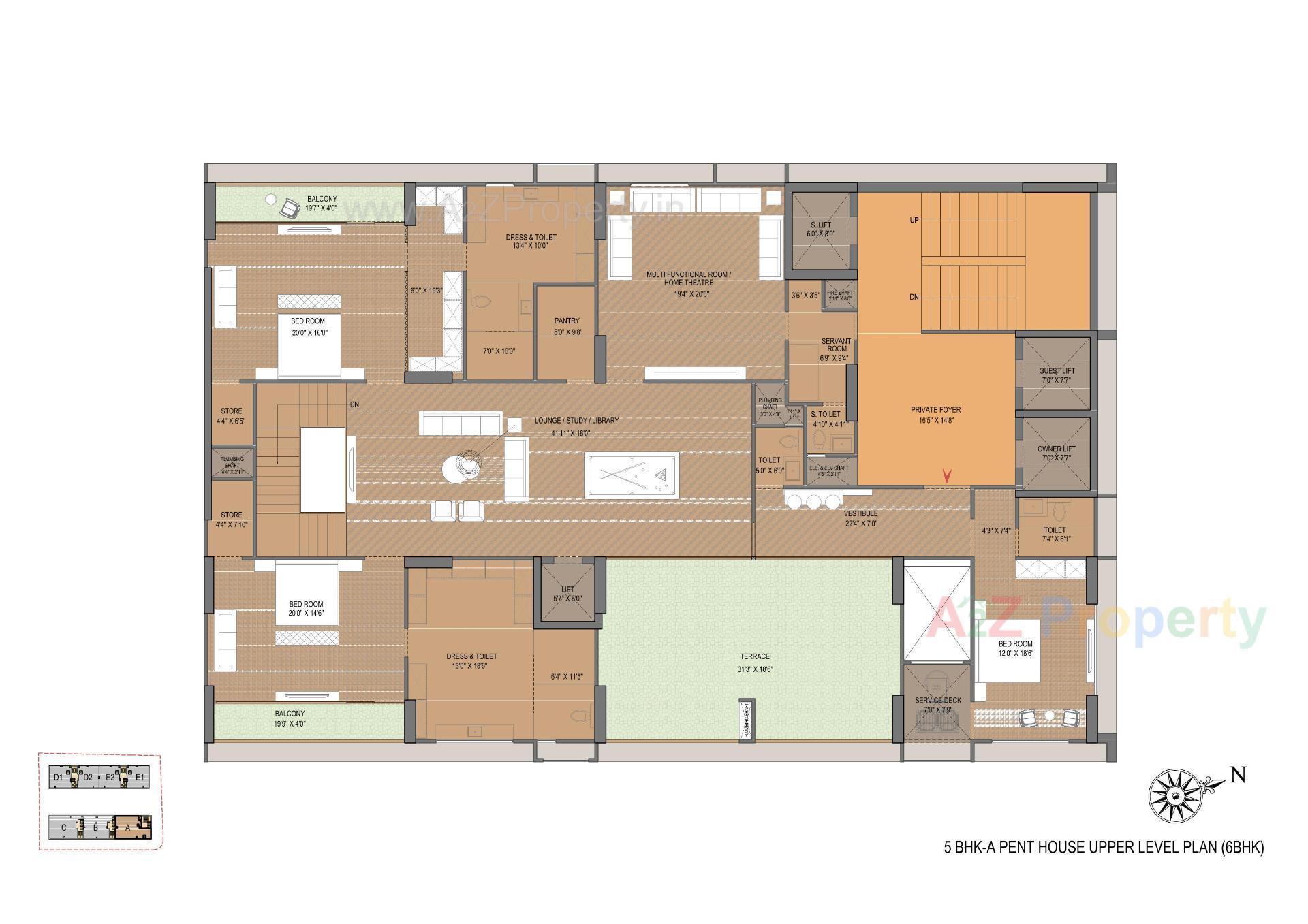 Layout of real estate project Venus Pashmina located at Bodakdev, Ahmedabad, Gujarat