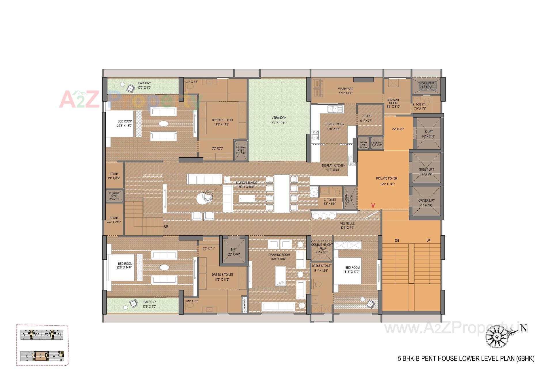 Layout of real estate project Venus Pashmina located at Bodakdev, Ahmedabad, Gujarat