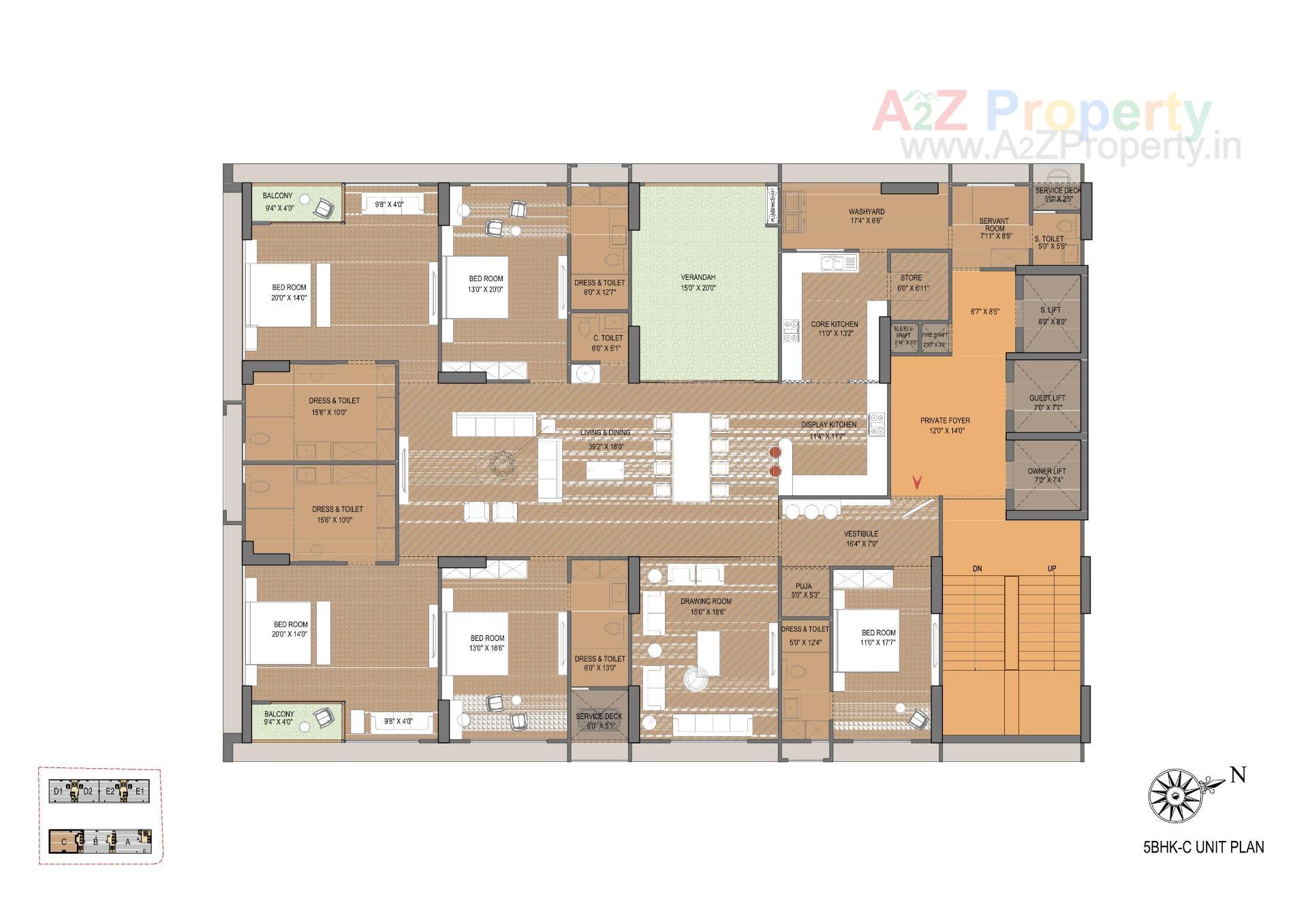 Layout of real estate project Venus Pashmina located at Bodakdev, Ahmedabad, Gujarat