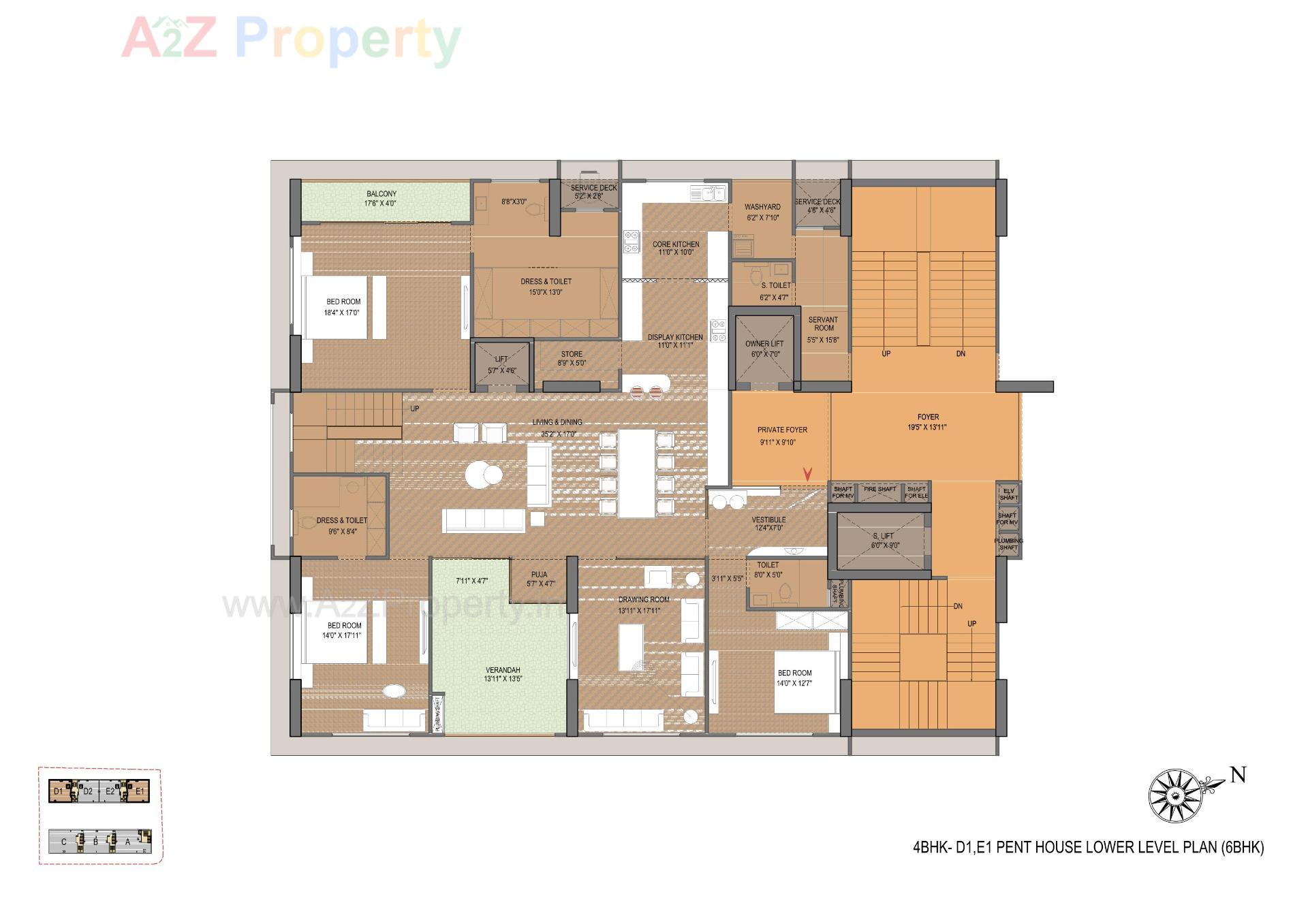 Layout of real estate project Venus Pashmina located at Bodakdev, Ahmedabad, Gujarat