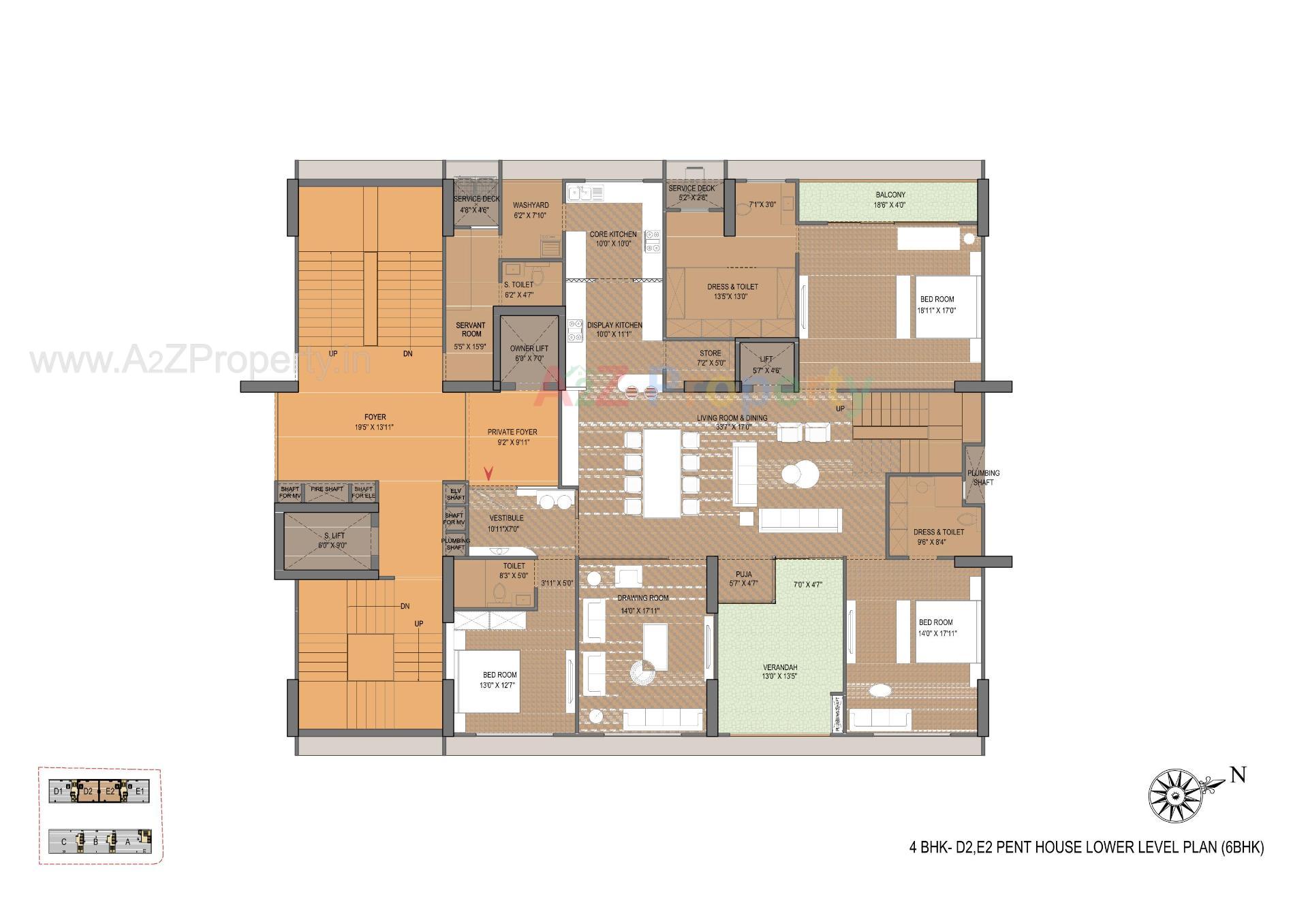 Layout of real estate project Venus Pashmina located at Bodakdev, Ahmedabad, Gujarat