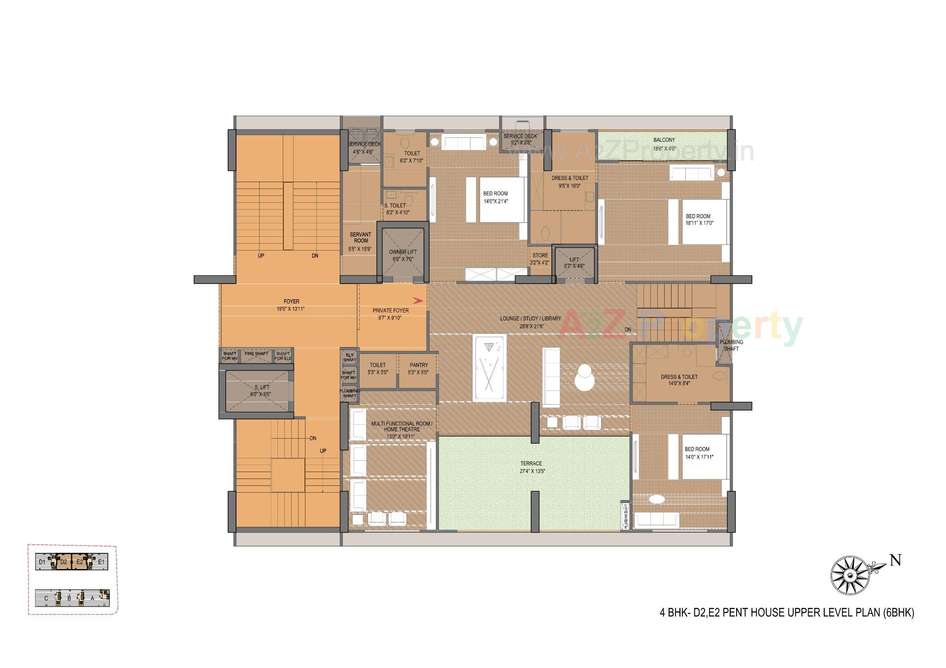 Layout of real estate project Venus Pashmina located at Bodakdev, Ahmedabad, Gujarat
