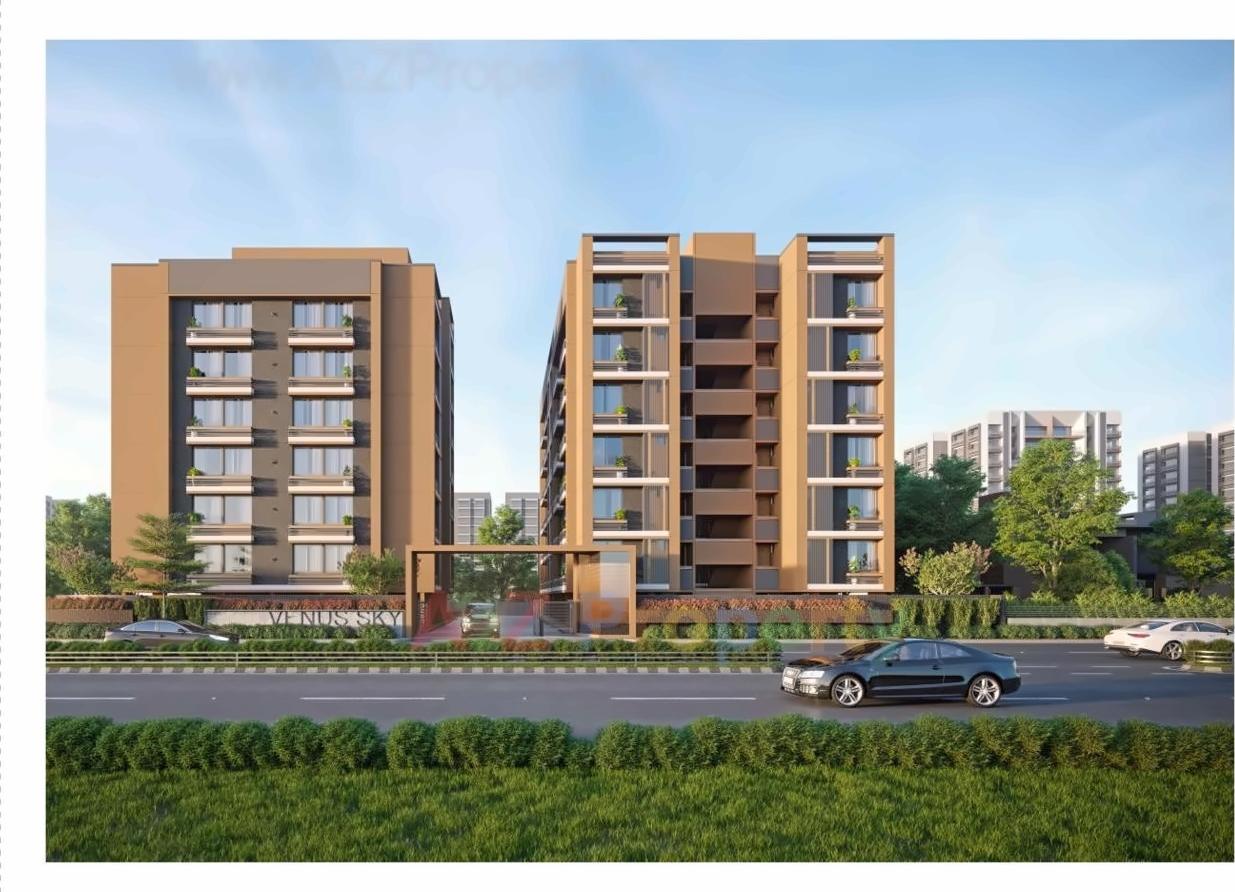3D Elevation of real estate project Venus Sky located at Singrva, Ahmedabad, Gujarat