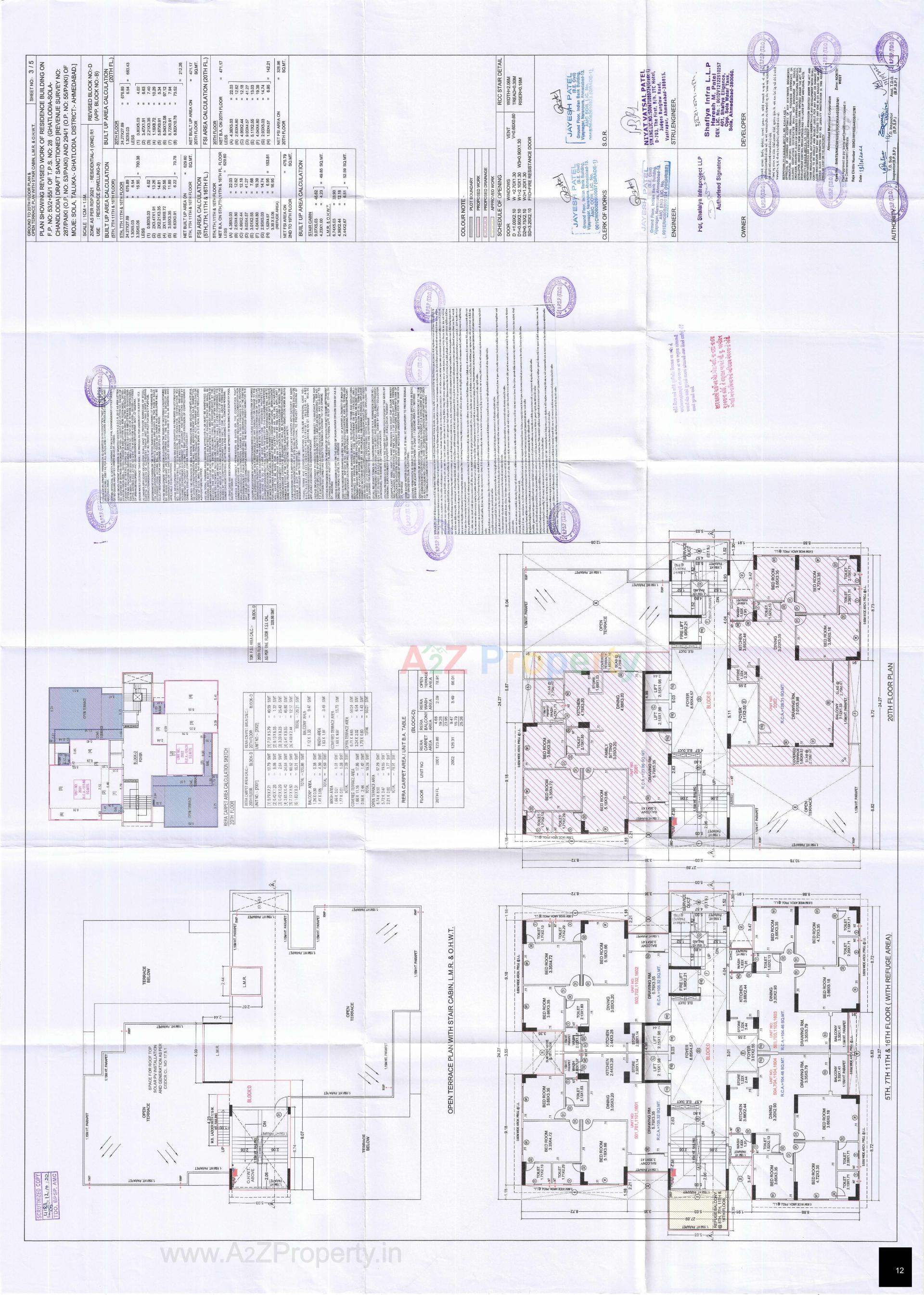 Layout of real estate project Veritas located at Sola, Ahmedabad, Gujarat