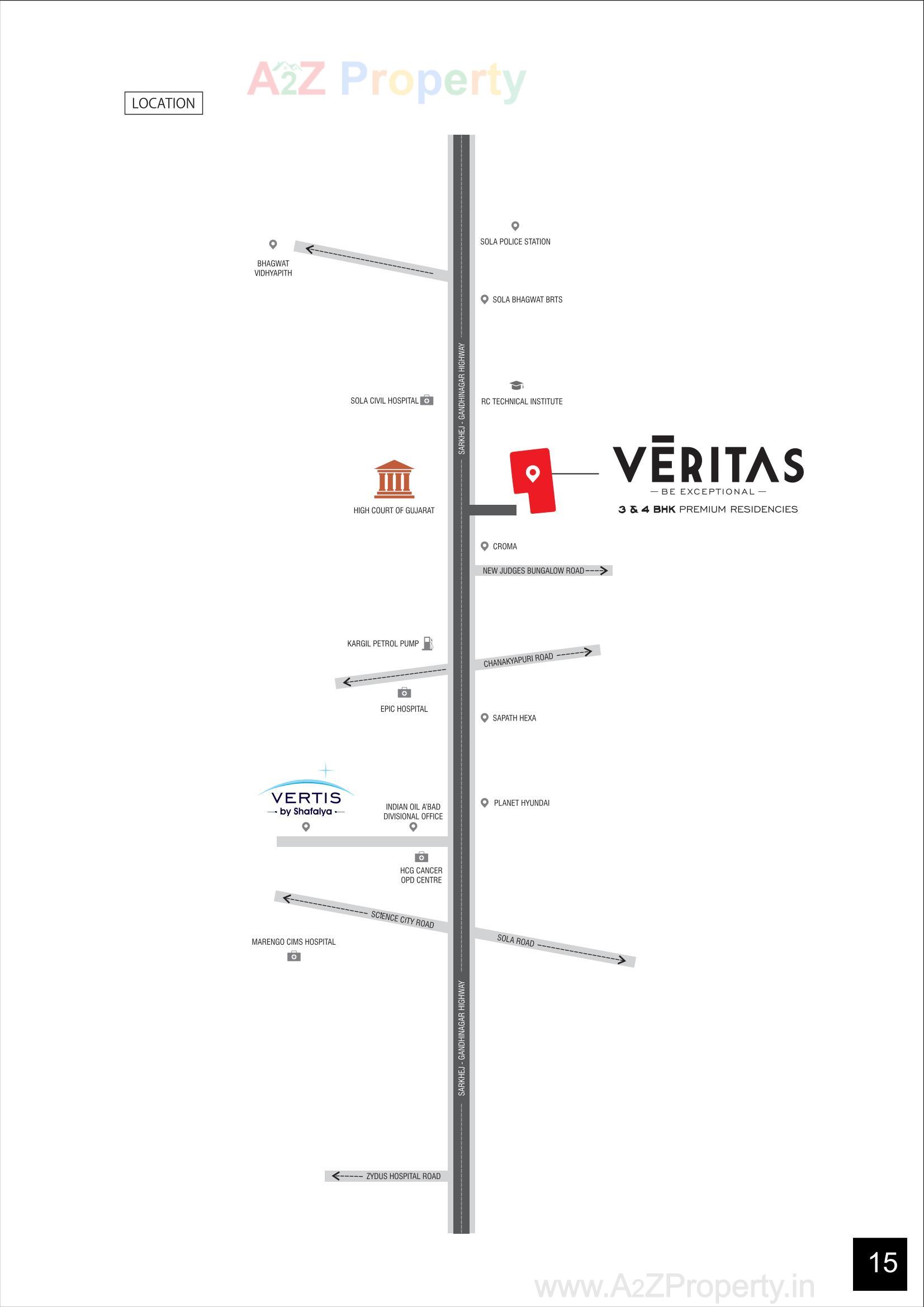  of real estate project Veritas located at Sola, Ahmedabad, Gujarat