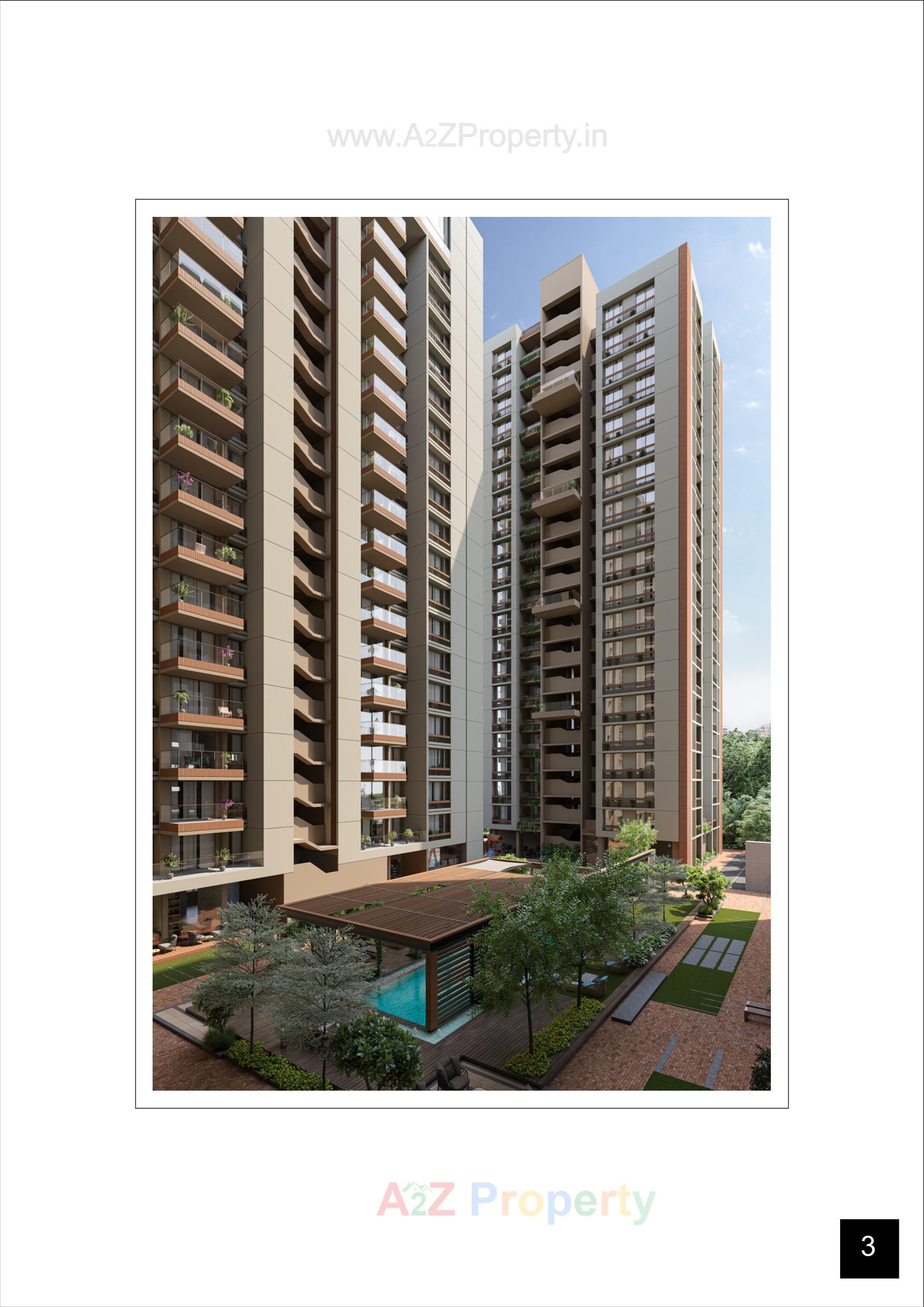 3D Elevation of real estate project Veritas located at Sola, Ahmedabad, Gujarat