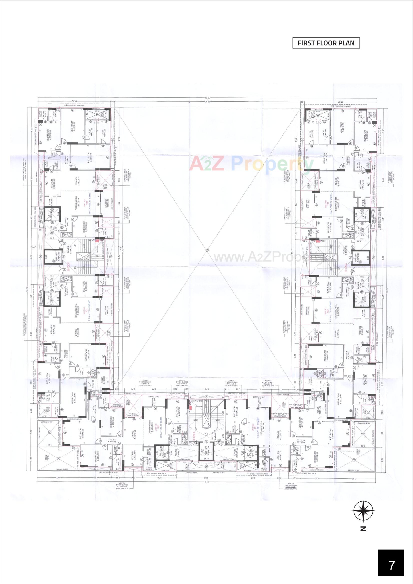 Layout of real estate project Veritas located at Sola, Ahmedabad, Gujarat