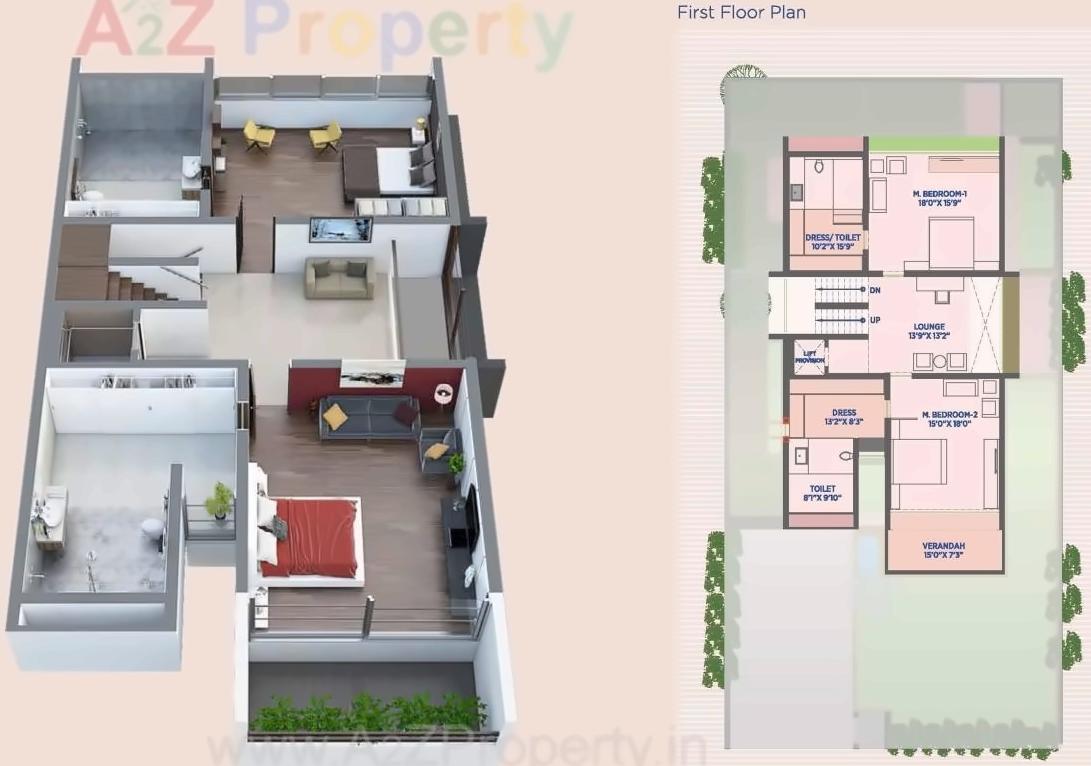 Layout of real estate project Vernis Villa located at Sanand, Ahmedabad, Gujarat
