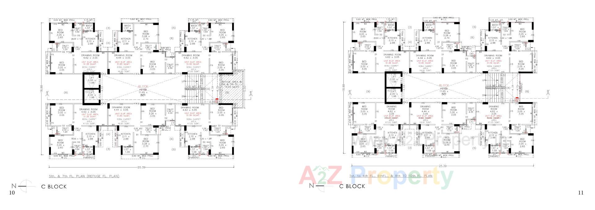 Layout of real estate project Vertex Luxuria located at Memnagar, Ahmedabad, Gujarat