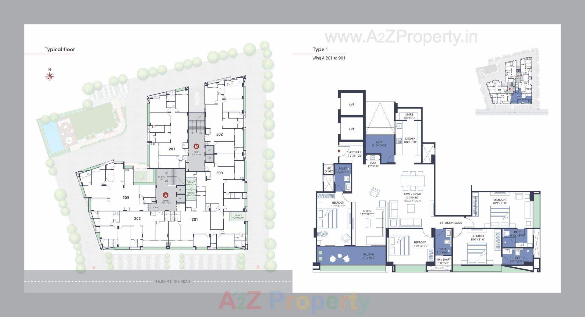 Layout of real estate project Vertis One located at Ahmedabad, Ahmedabad, Gujarat