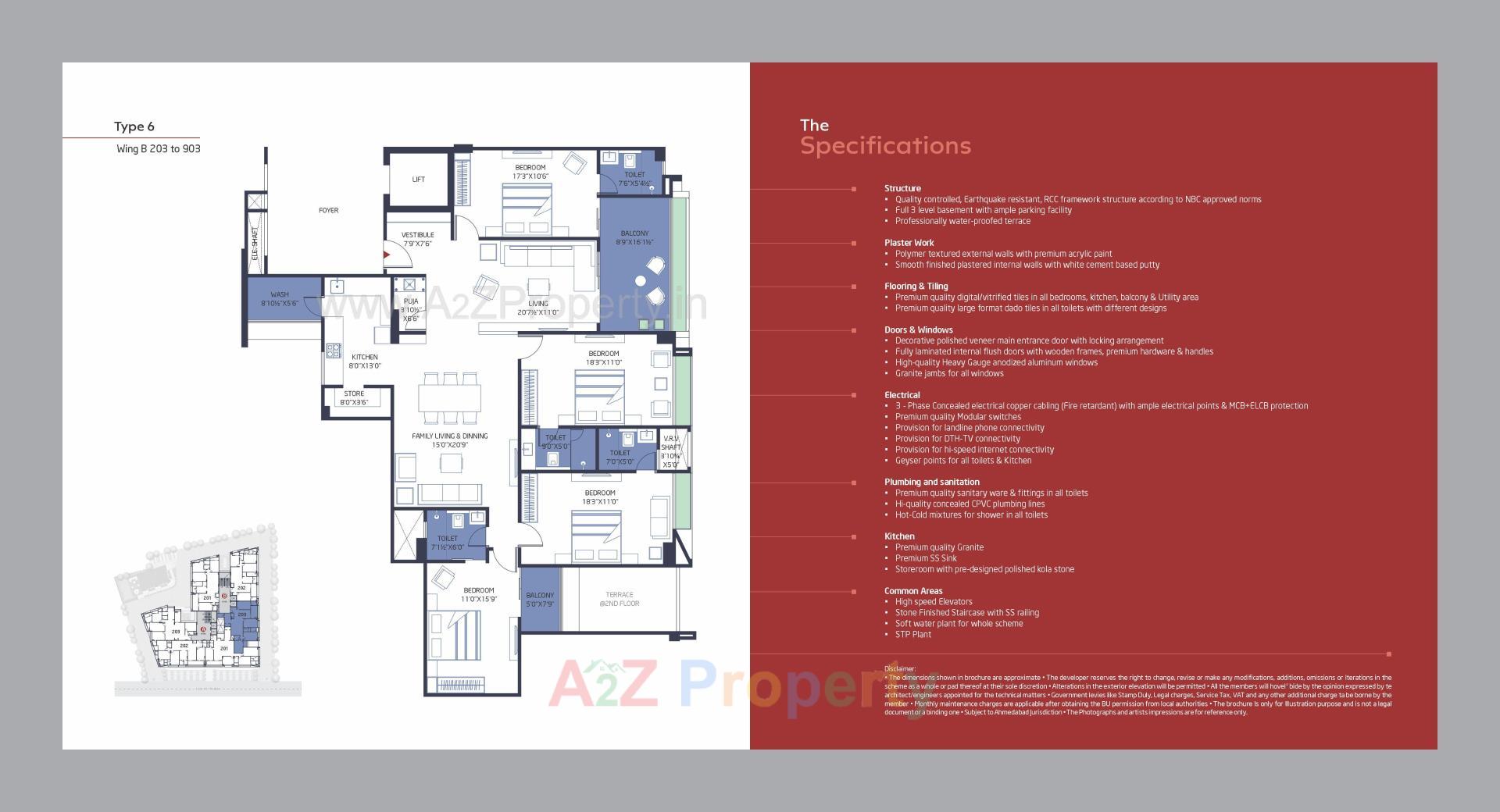 Layout of real estate project Vertis One located at Ahmedabad, Ahmedabad, Gujarat