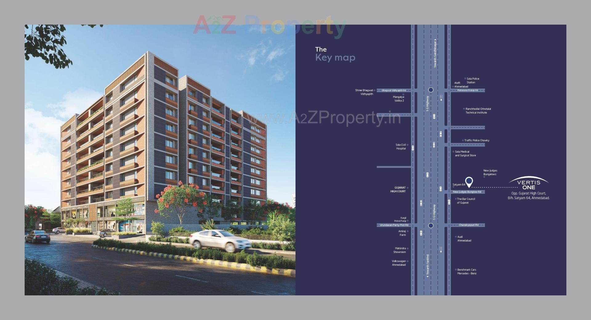 3D Elevation of real estate project Vertis One located at Ahmedabad, Ahmedabad, Gujarat
