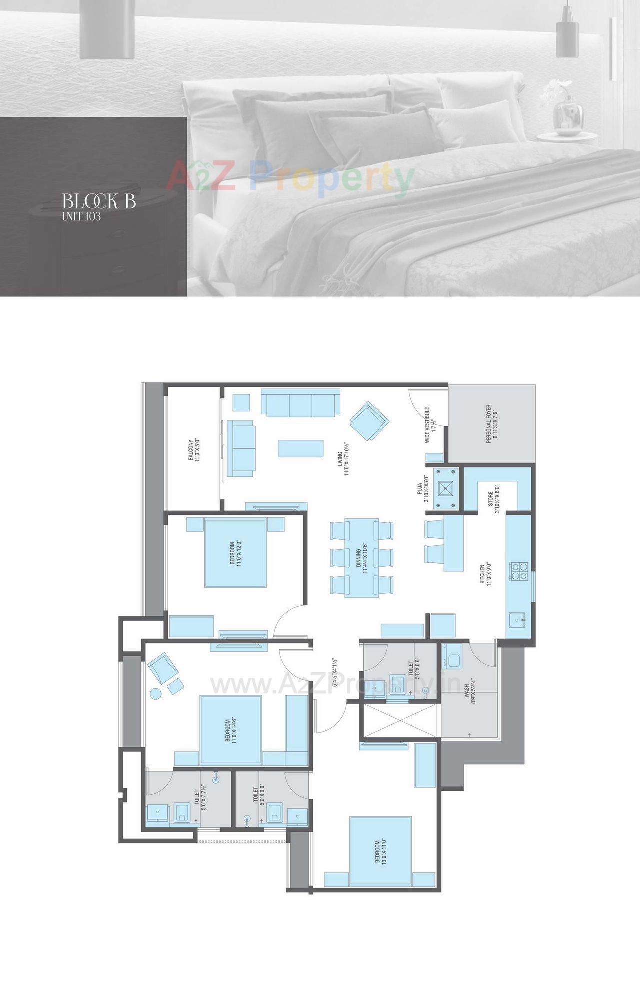Blockb 103 of real estate project Vertis located at Sola, Ahmedabad, Gujarat