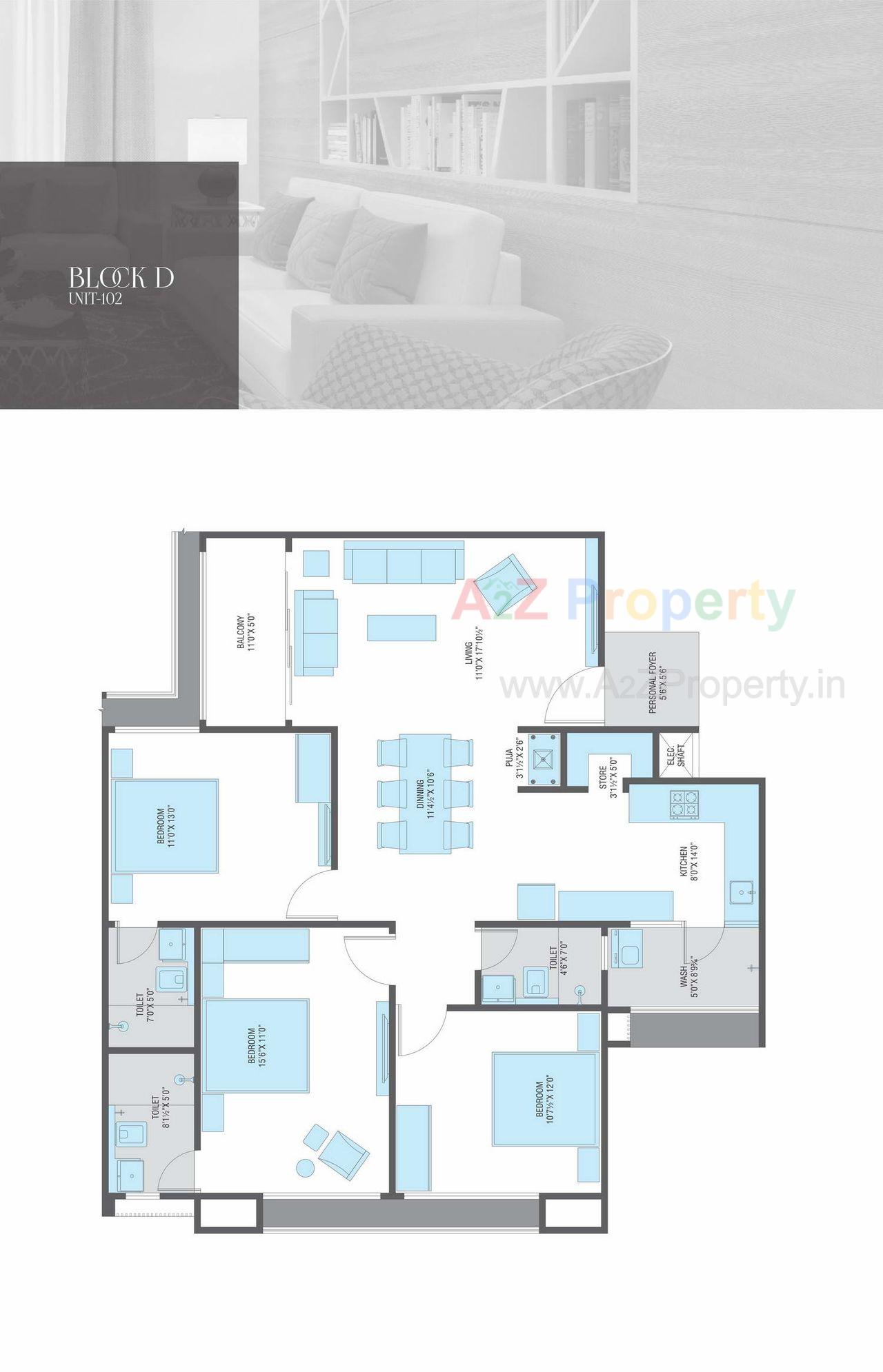 Blockd 102 of real estate project Vertis located at Sola, Ahmedabad, Gujarat