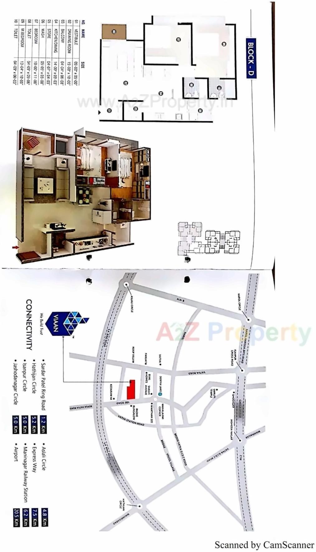 Layout of real estate project Viaan Business Hub   Residency located at Vatva, Ahmedabad, Gujarat