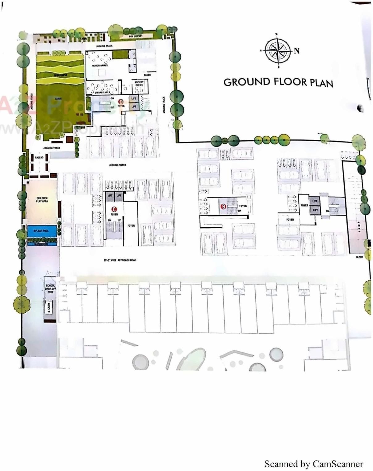 Layout of real estate project Viaan Business Hub   Residency located at Vatva, Ahmedabad, Gujarat