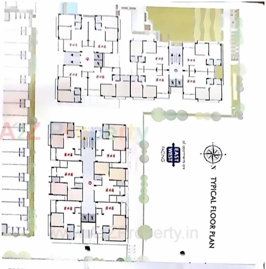 Layout of real estate project Viaan Business Hub   Residency located at Vatva, Ahmedabad, Gujarat