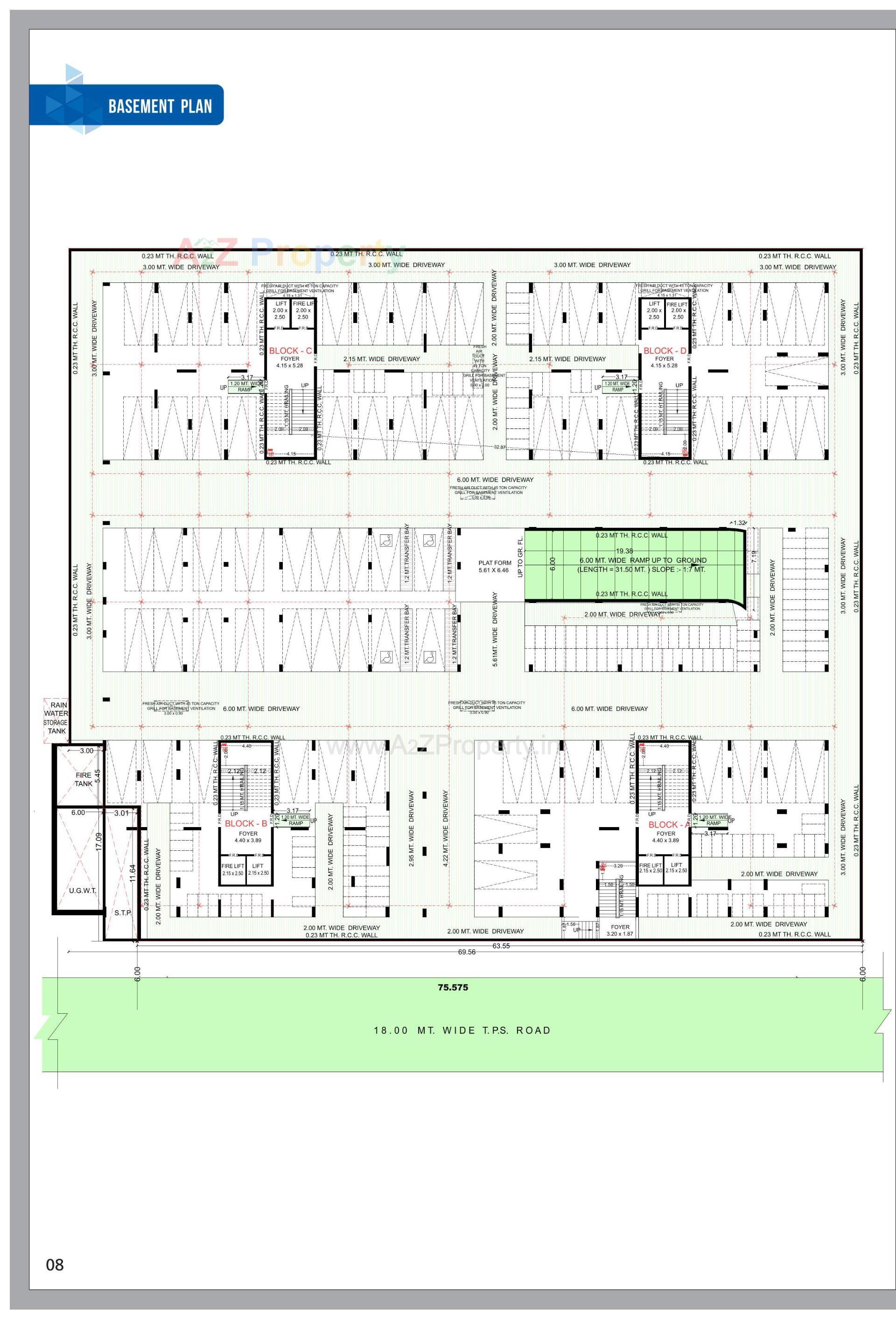 Layout of real estate project Viaan Skyrise located at Vinzol, Ahmedabad, Gujarat