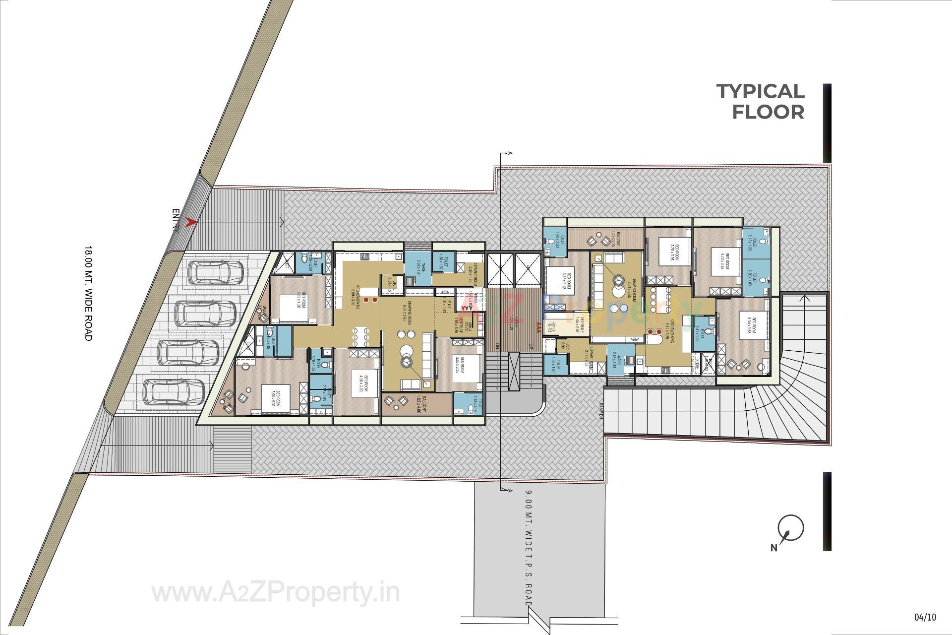 Layout of real estate project Vibgyor located at Jodhpur, Ahmedabad, Gujarat