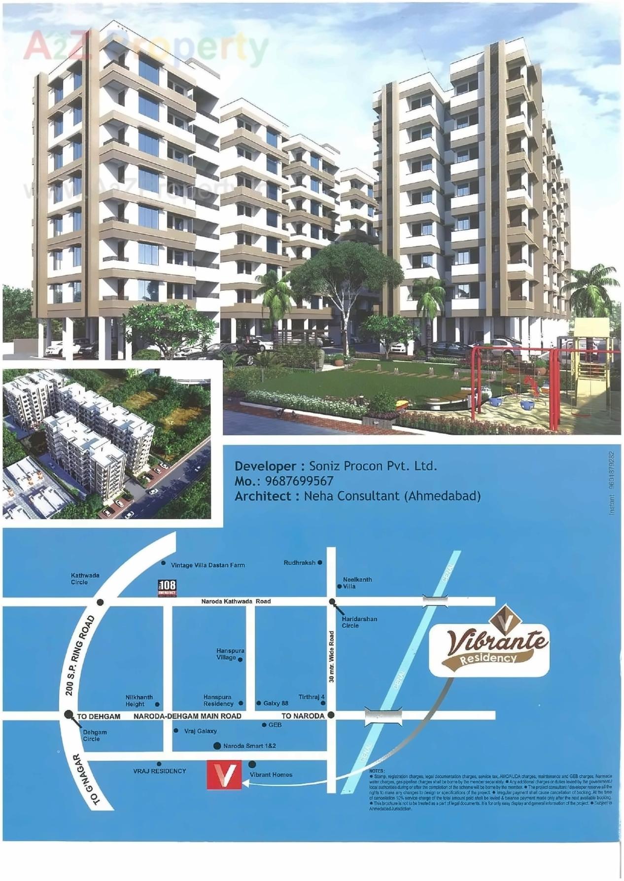  of real estate project Vibrant Residency located at Naroda, Ahmedabad, Gujarat