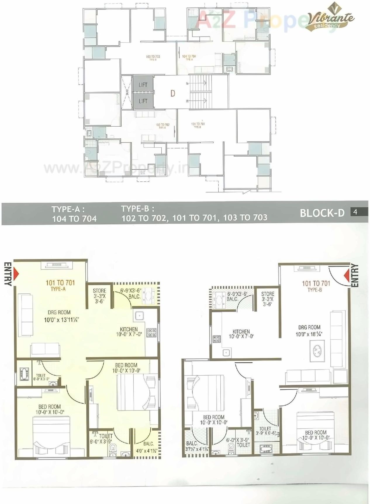 Layout of real estate project Vibrant Residency located at Naroda, Ahmedabad, Gujarat