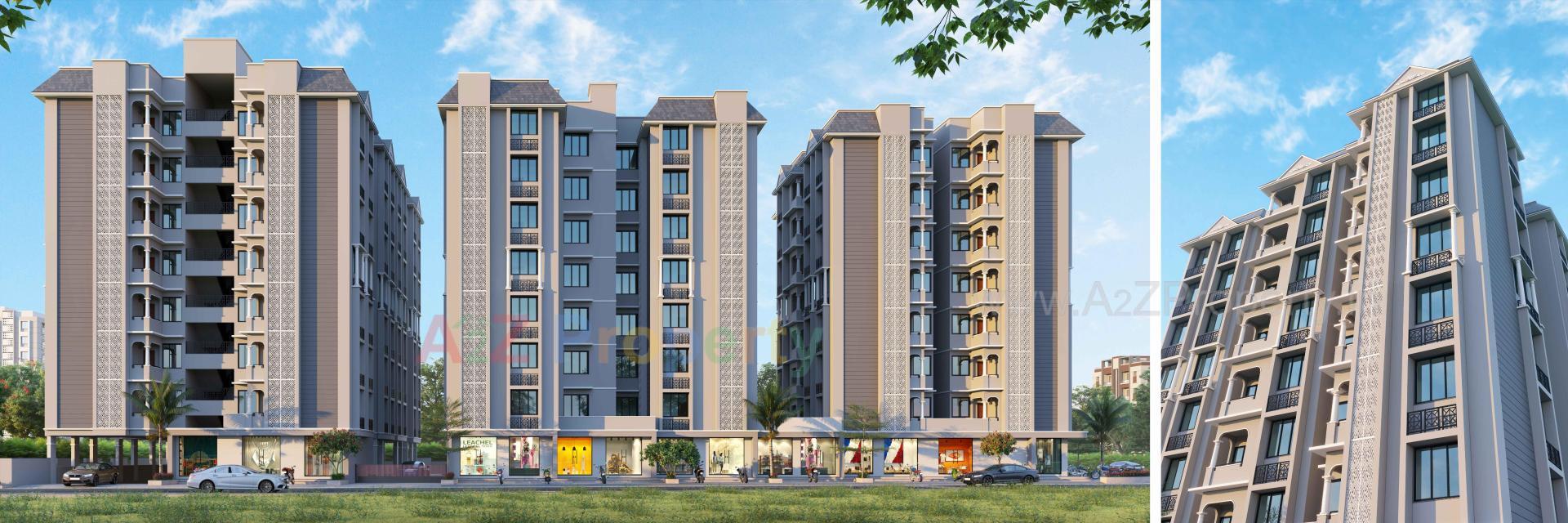 3D Elevation of real estate project Victoria Heaven located at Hanspura, Ahmedabad, Gujarat