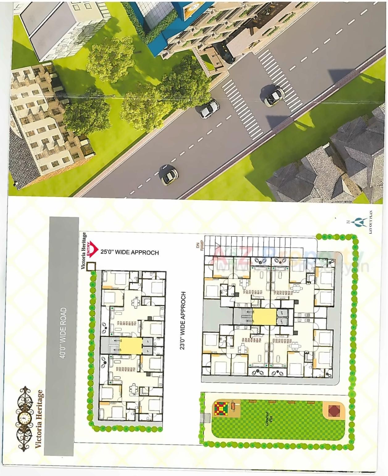 Layout of real estate project Victoria Heritage located at Nikol, Ahmedabad, Gujarat