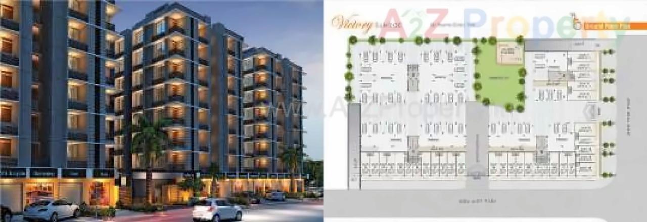 Layout of real estate project Victory Sunrise located at Gota, Ahmedabad, Gujarat