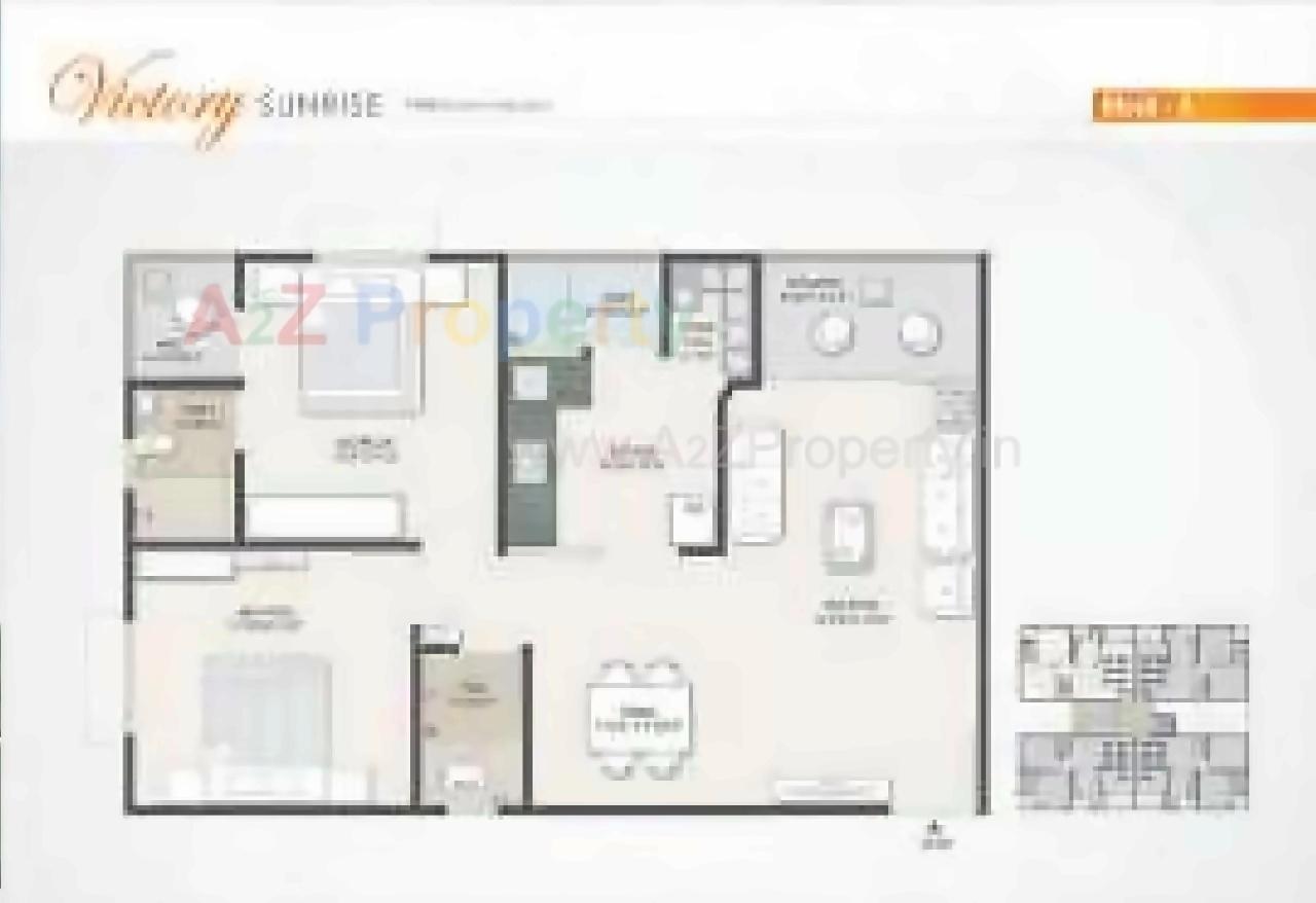 Layout of real estate project Victory Sunrise located at Gota, Ahmedabad, Gujarat