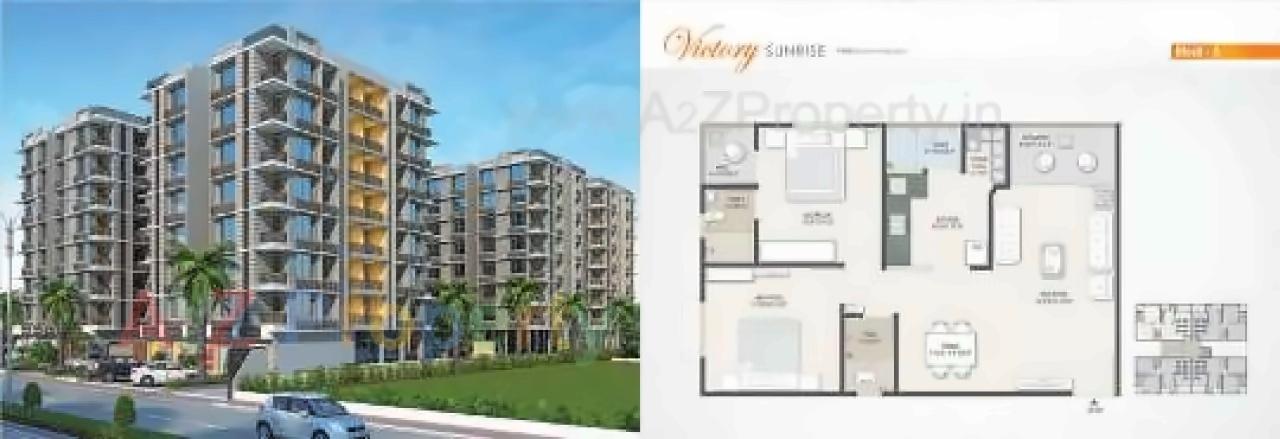 Layout of real estate project Victory Sunrise located at Gota, Ahmedabad, Gujarat